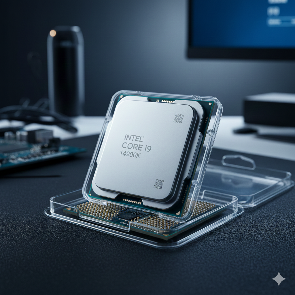 电路板上 CPU 芯片的简化示意图