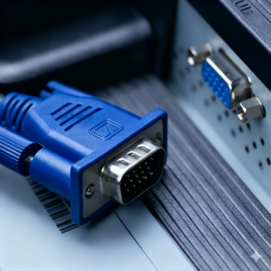 VGA connector for analog displays